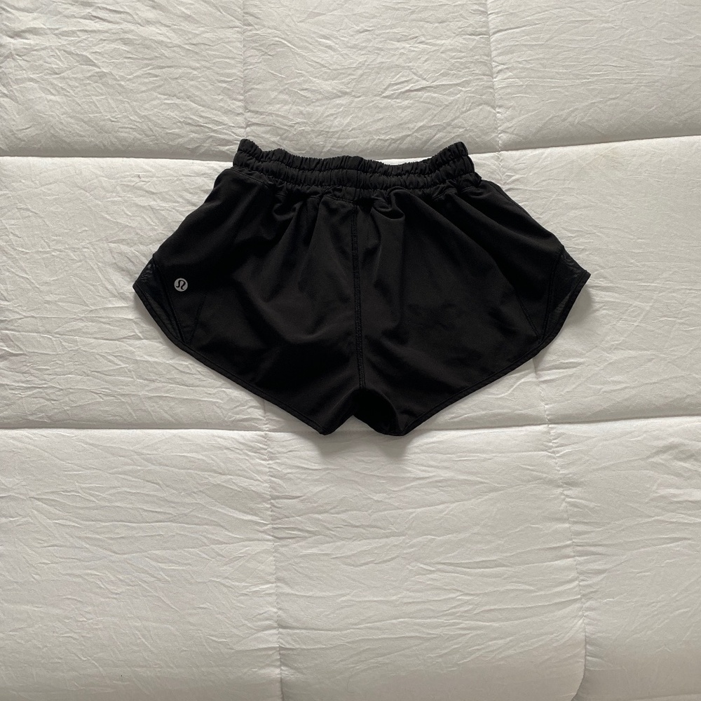 Black Lululemon Hotty Hot Shorts
